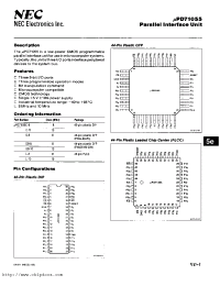 Datasheet UPD71055L-10 manufacturer NEC