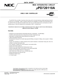 Datasheet UPD720110 manufacturer NEC
