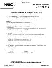 Datasheet UPD72012GB-XXX manufacturer NEC