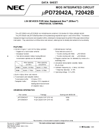 Datasheet UPD72042A manufacturer NEC