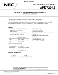 Datasheet UPD72042GT manufacturer NEC