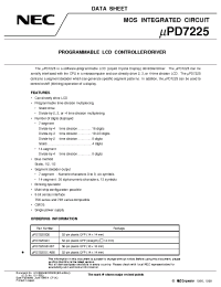 Datasheet UPD7225 manufacturer NEC
