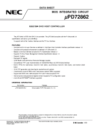 Datasheet UPD72862 manufacturer NEC