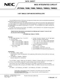 Datasheet UPD750068GT-XXX manufacturer NEC