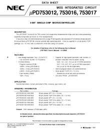 Datasheet UPD753012 manufacturer NEC