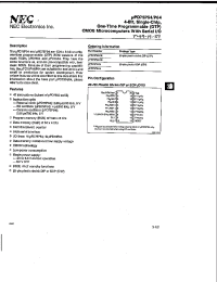 Datasheet UPD75P54CS manufacturer NEC