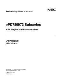 Datasheet UPD780973 manufacturer NEC