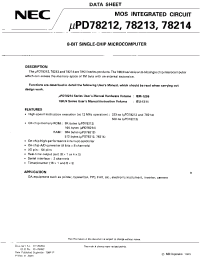 Datasheet UPD78214L manufacturer NEC