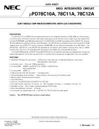 Datasheet UPD78C10A manufacturer NEC