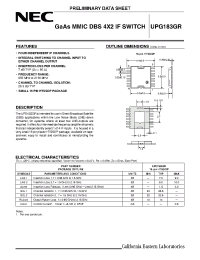 Datasheet UPG183GR-E1 manufacturer NEC