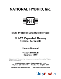 Datasheet NHI-15192RT manufacturer NHI