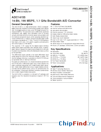 Datasheet ADC14155CISQ manufacturer National Instruments