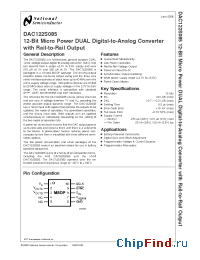 Datasheet DAC122S085 manufacturer National Instruments