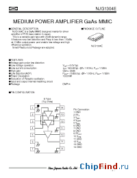 Datasheet NJG1304E-C4 manufacturer NJRC