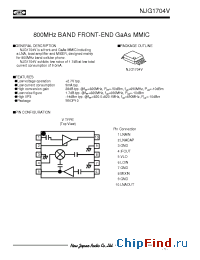 Datasheet NJG1704V-C7 manufacturer NJRC