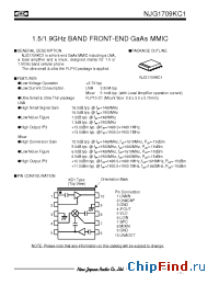 Datasheet NJG1709KC1-C10 manufacturer NJRC