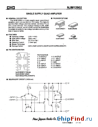 Datasheet NJM12902 manufacturer NJRC