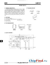 Datasheet NJM2102M manufacturer NJRC