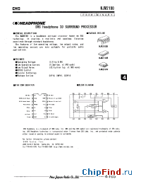 Datasheet NJM2190D manufacturer NJRC