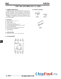 Datasheet NJM2264M manufacturer NJRC