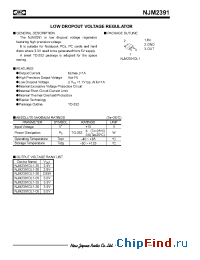 Datasheet NJM2391DL1-03 manufacturer NJRC