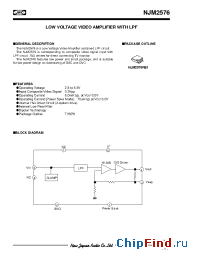 Datasheet NJM2576RB1 manufacturer NJRC