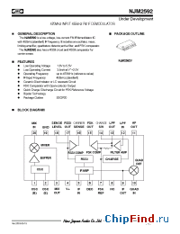 Datasheet NJM2592V manufacturer NJRC