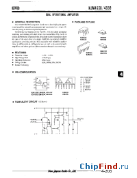 Datasheet NJM4558M manufacturer NJRC