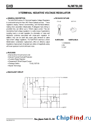 Datasheet NJM79L06UA manufacturer NJRC