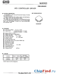Datasheet NJU3423 manufacturer NJRC
