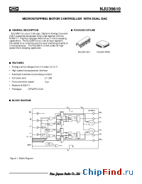 Datasheet NJU39610 manufacturer NJRC