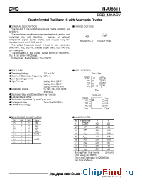 Datasheet NJU6311C-D manufacturer NJRC