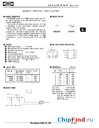 Datasheet NJU6330CC manufacturer NJRC