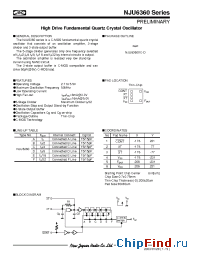 Datasheet NJU6360PC manufacturer NJRC
