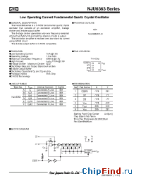 Datasheet NJU6363CC manufacturer NJRC