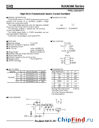 Datasheet NJU6368BE manufacturer NJRC