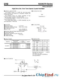 Datasheet NJU6370PC manufacturer NJRC