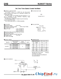 Datasheet NJU6377D manufacturer NJRC