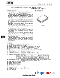 Datasheet NJU6420BF manufacturer NJRC