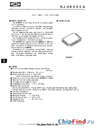 Datasheet NJU6450AF manufacturer NJRC