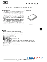 Datasheet NJU6451AF manufacturer NJRC