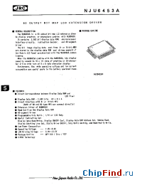 Datasheet NJU6453AF manufacturer NJRC