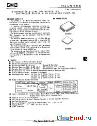 Datasheet NJU6468FG1 manufacturer NJRC