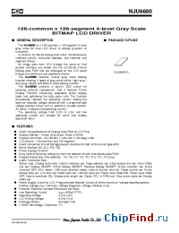Datasheet NJU6680 производства NJRC