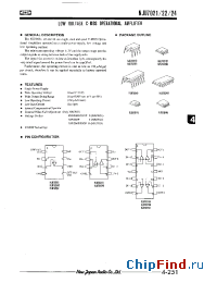 Datasheet NJU7024M manufacturer NJRC