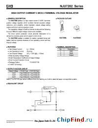 Datasheet NJU7202U manufacturer NJRC