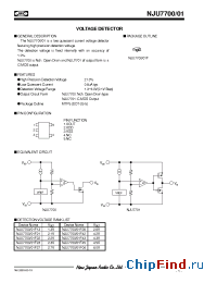 Datasheet NJU7701F42 manufacturer NJRC