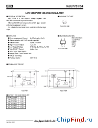 Datasheet NJU7754 manufacturer NJRC