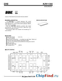 Datasheet NJW1130A manufacturer NJRC