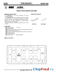 Datasheet NJW1164L manufacturer NJRC